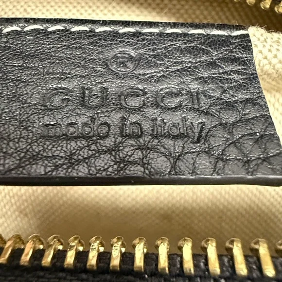 Gucci Black Leather Crossbody Bag with Tassel - Picture 12 of 12